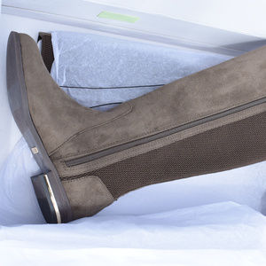 Women's Kensie Tayson Tall  Riding Boot Taupe NIB